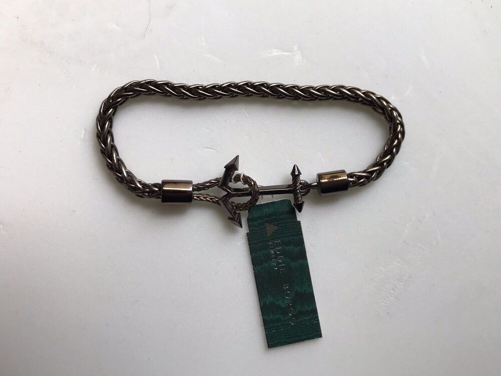 NWT EDDIE BORGO STERLING SILVER ANCHOR BRACELET